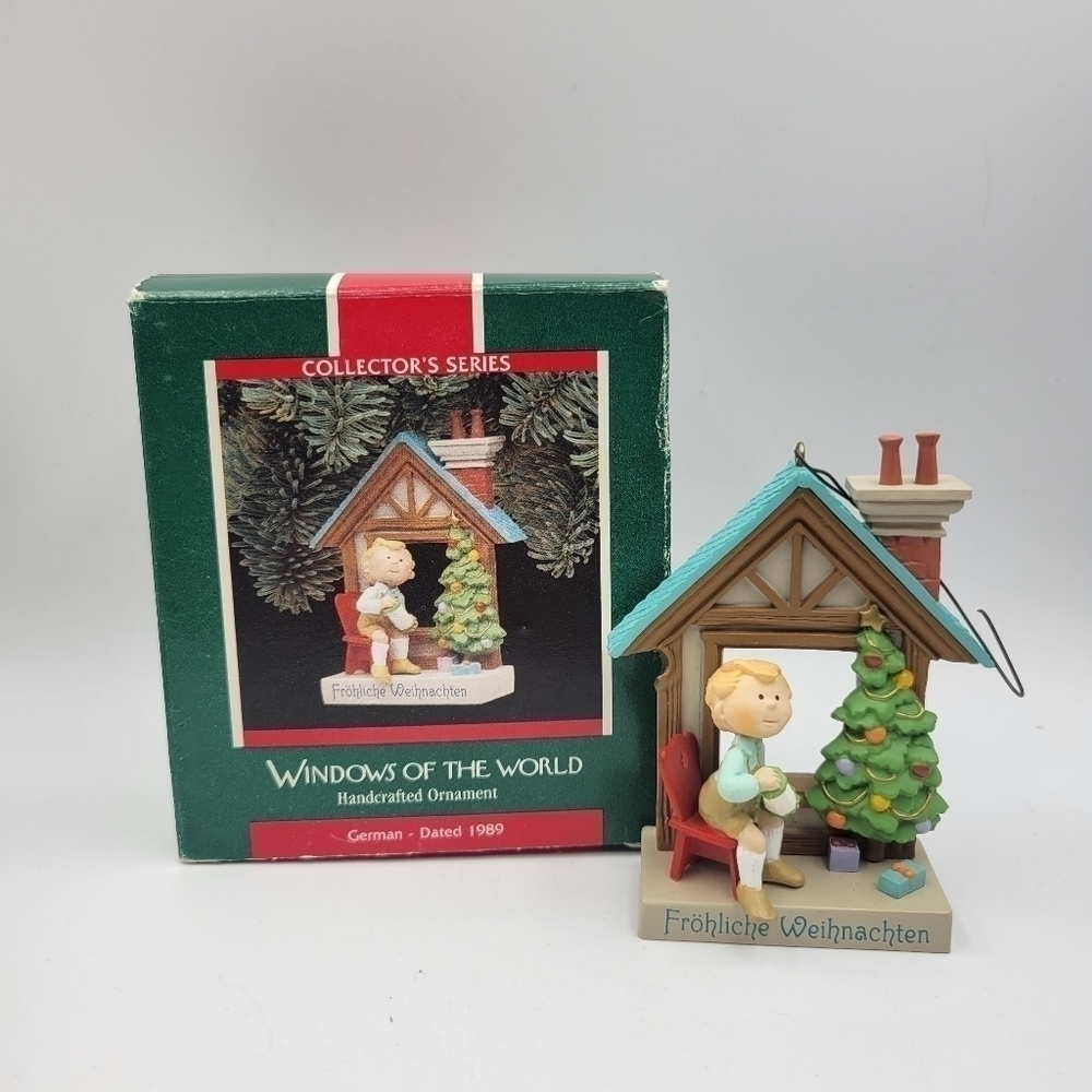 Vintage Hallmark 1989 Windows of the World #5, Frohliche Weihnachten